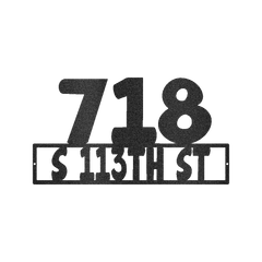 Home Address Personalized Gifts - Custom Metal Sign