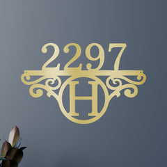 Initial Address Personalized Gifts - Custom Metal Sign