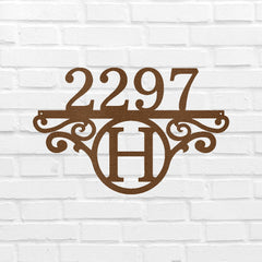 Initial Address Personalized Gifts - Custom Metal Sign