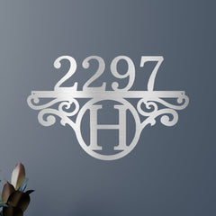 Initial Address Personalized Gifts - Custom Metal Sign