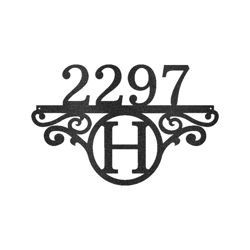 Initial Address Personalized Gifts - Custom Metal Sign