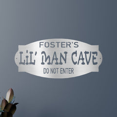Lil Man Cave Personalized Gifts - Custom Metal Sign