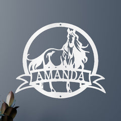 Majestic Horse Personalized Gifts - Custom Metal Sign