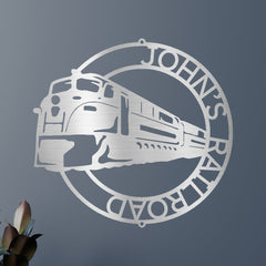 Modern Train Ring Personalized Gifts - Custom Metal Sign