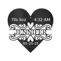 Newborn Love Personalized Gifts - Custom Metal Sign