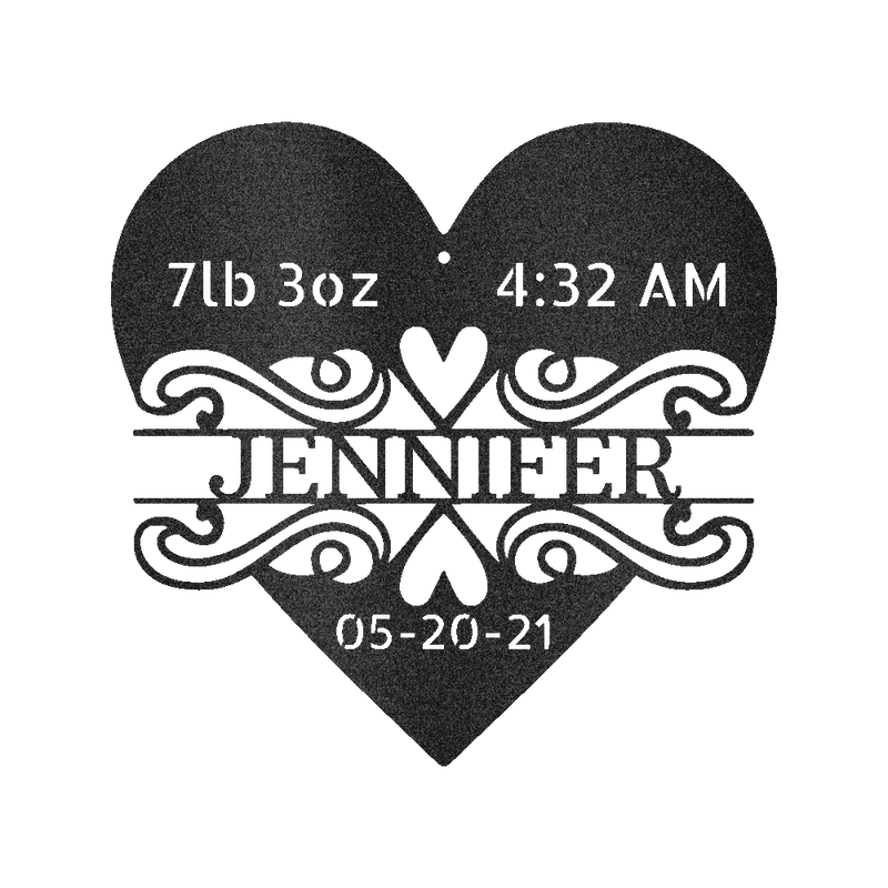 Newborn Love Personalized Gifts - Custom Metal Sign