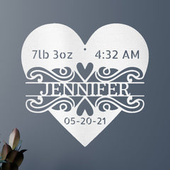 Newborn Love Personalized Gifts - Custom Metal Sign