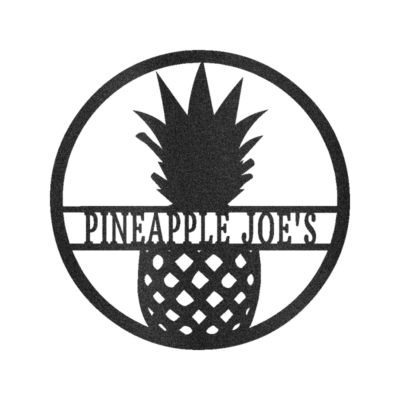 Pineapple Sign - Custom Metal Sign, Housewarming Gift