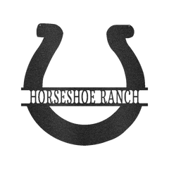 Simple Horseshoe Personalized Gifts - Custom Metal Sign, Horse Lover Gift