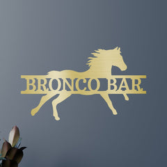 Sprinting Horse Personalized Gifts - Custom Metal Sign
