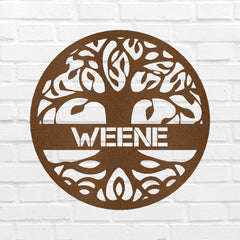 Tree of Life Sign - Custom Metal Sign, Family Tree, Wedding Present