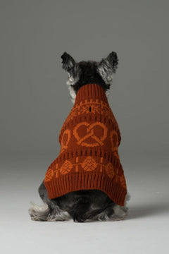 Pretzel Pet Sweater - Tofee Orange