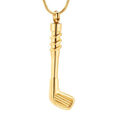 Golf Club Cremation Urn Necklace