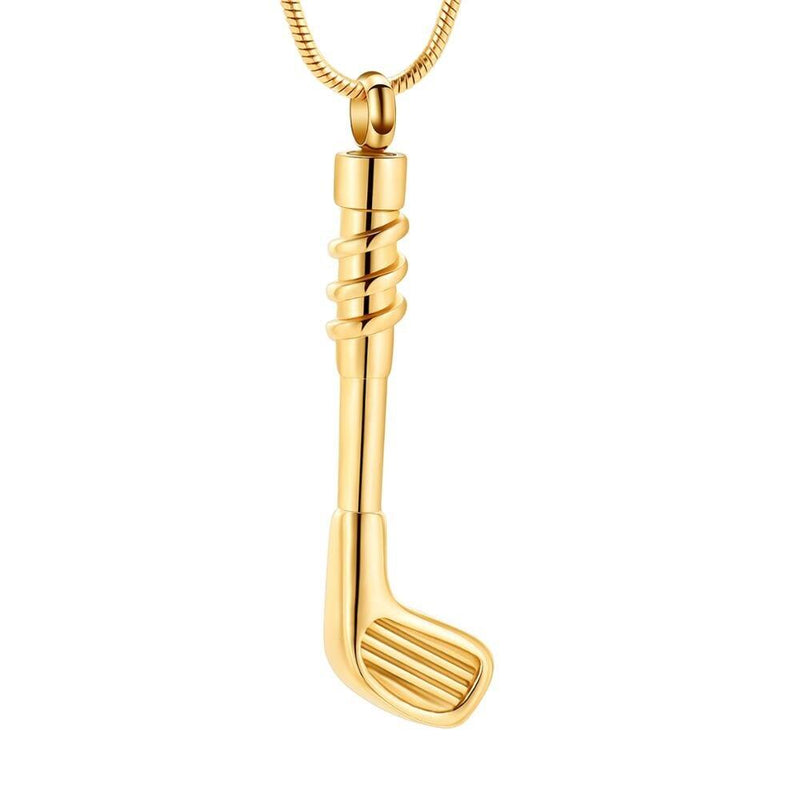 Golf Club Cremation Urn Necklace
