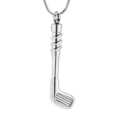 Golf Club Cremation Urn Necklace
