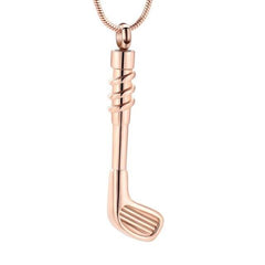 Golf Club Cremation Urn Necklace