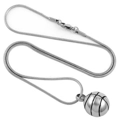 Basketball Cremation Urn Necklace