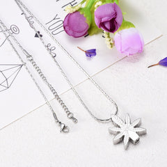 Pot Leaf Cremation Urn Necklace