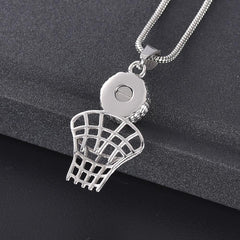 Basketball & Net Cremation Urn Necklace