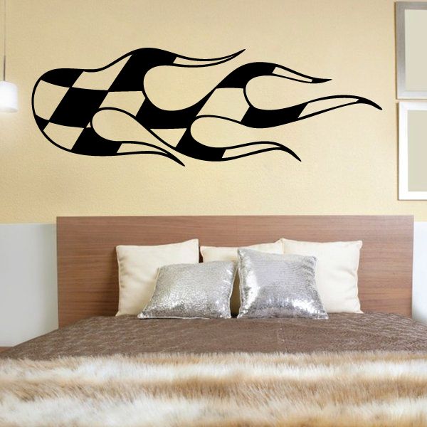 Racing Vehicle Pinstripe Vinyl Decal - Car Decal - Wall Decal - MC003