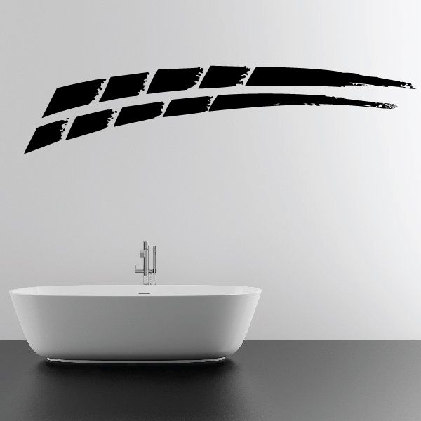 Racing Vehicle Pinstripe Vinyl Decal - Car Decal - Wall Decal - MC013