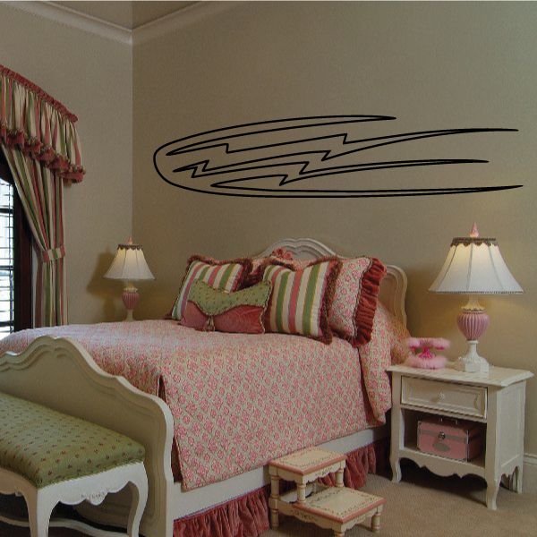 Racing Vehicle Pinstripe Vinyl Decal - Car Decal - Wall Decal - MC074