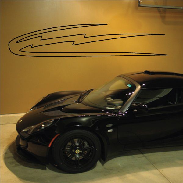 Racing Vehicle Pinstripe Vinyl Decal - Car Decal - Wall Decal - MC076