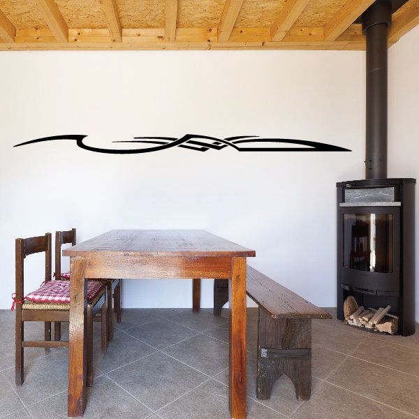 Racing Vehicle Pinstripe Vinyl Decal - Car Decal - Wall Decal - MC150
