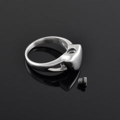 Heart Shaped Cremation Urn Ring