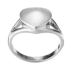 Silver Heart Shaped Cremation Urn Ring