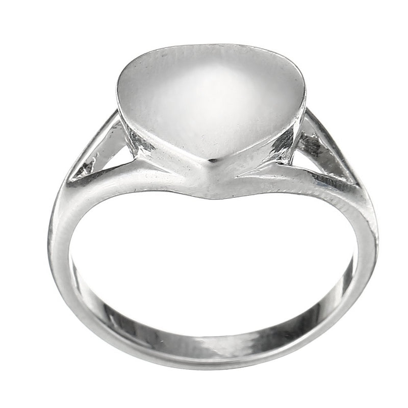 Silver Heart Shaped Cremation Urn Ring