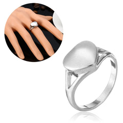 Silver Heart Shaped Cremation Urn Ring