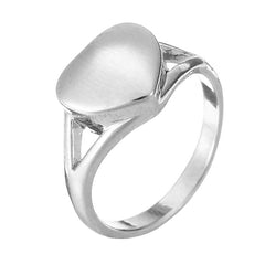 Silver Heart Shaped Cremation Urn Ring