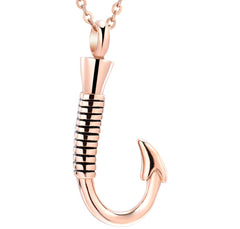 Fishing Hook Cremation Necklace