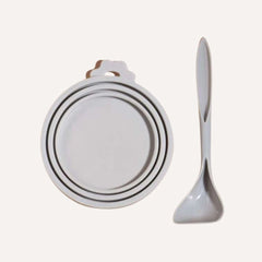 Tilley + Me Pet Food Saver Lid with Spoon - BPA-Free Silicone, Keeps Food Fresh