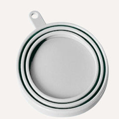 Tilley + Me Pet Food Saver Lid with Spoon - BPA-Free Silicone, Keeps Food Fresh