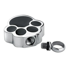Silver Pet Paw Print Cremation Necklace