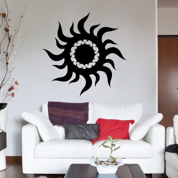 Sun Tribal Vehicle Pinstripe Wall Decal - Vinyl Decal - Car Decal - MC196