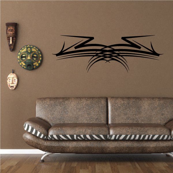 Tribal Pinstripe Wall Decal - Vinyl Decal - Car Decal - 388