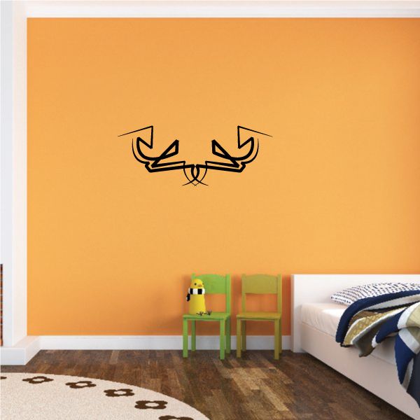 Tribal Pinstripe Wall Decal - Vinyl Decal - Car Decal - 493