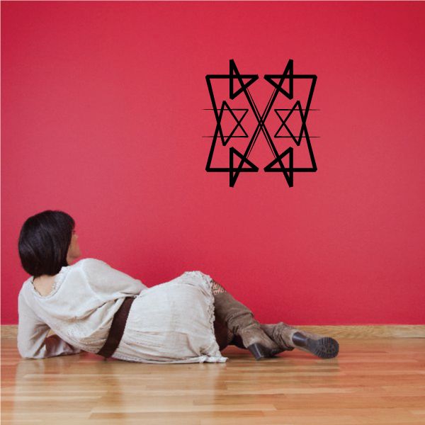 Tribal Pinstripe Wall Decal - Vinyl Decal - Car Decal - 577