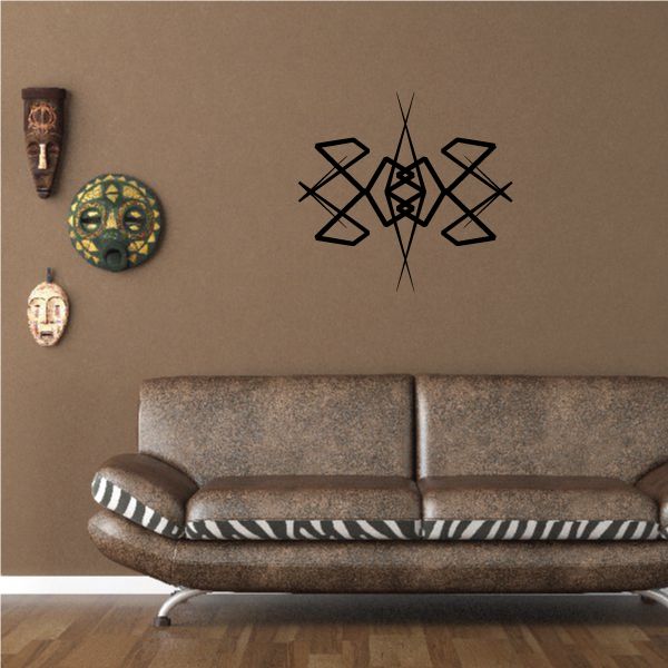 Tribal Pinstripe Wall Decal - Vinyl Decal - Car Decal - 581