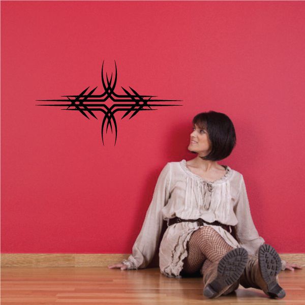 Tribal Pinstripe Wall Decal - Vinyl Decal - Car Decal - 590