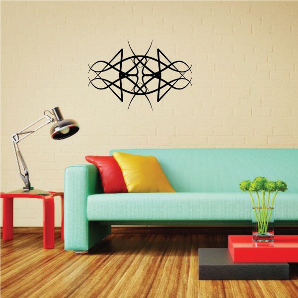 Tribal Pinstripe Wall Decal - Vinyl Decal - Car Decal - 592