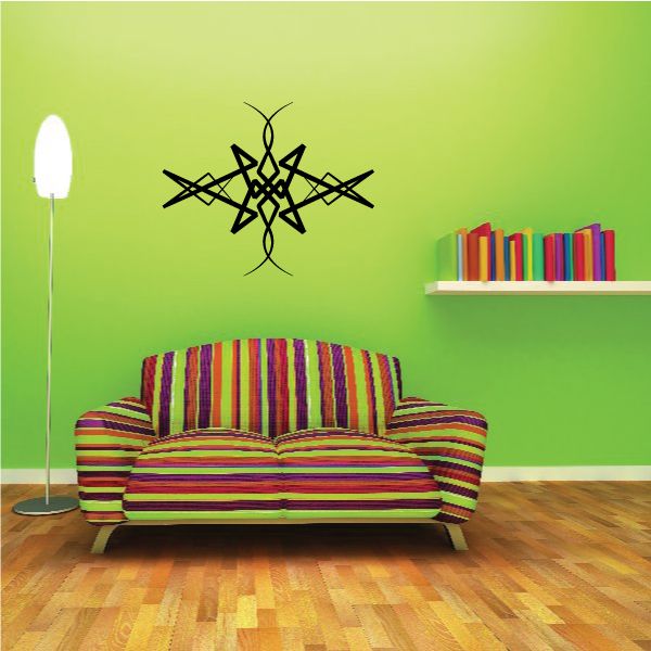 Tribal Pinstripe Wall Decal - Vinyl Decal - Car Decal - 598