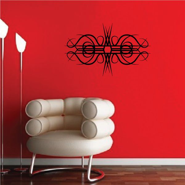 Tribal Pinstripe Wall Decal - Vinyl Decal - Car Decal - 607