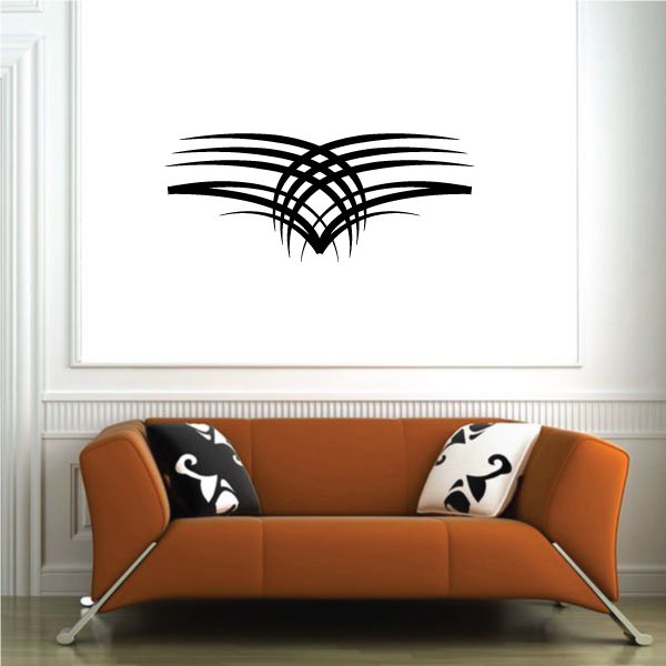 Tribal Pinstripe Wall Decal - Vinyl Decal - Car Decal - 625