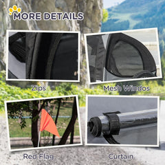 Dog Bike Trailer, Pet Stroller with Wheels for Medium Dogs