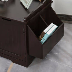 Cat Litter Box Nightstand End Table Enclosure